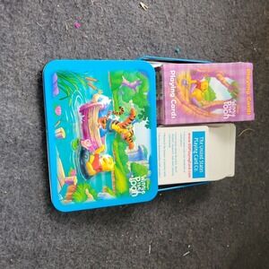 Vintage Winnie the Pooh Playing Cards 1 Deck W/Collectors Tin EUC